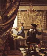 Johannes Vermeer The Schilderconst oil painting picture wholesale